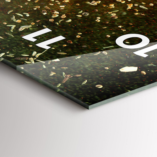 Zegar ścienny pionowy Abstrakcja z przypraw