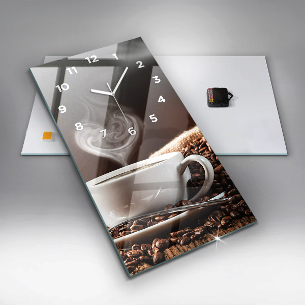 Zegar ścienny pionowy Filiżanka kawy