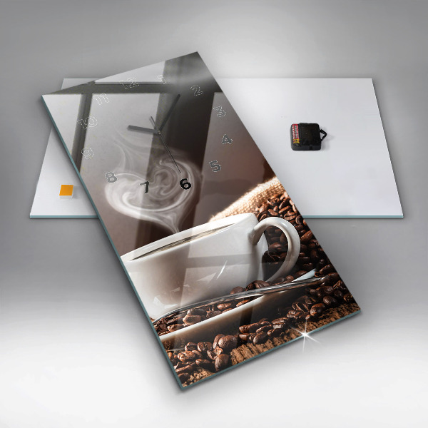 Zegar ścienny pionowy Filiżanka kawy