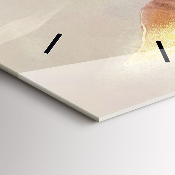 Zegar ścienny pionowy Abstrakcyjne boho liście