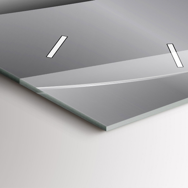 Zegar ścienny pionowy Srebrna abstrakcja