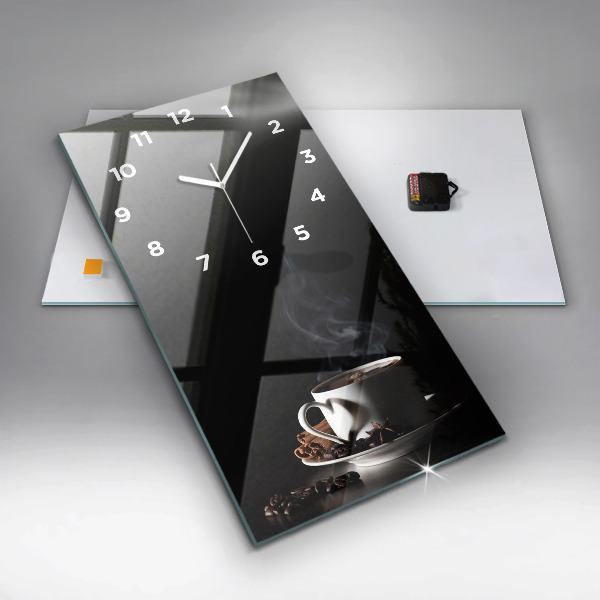 Zegar ścienny pionowy Filiżanka kawy