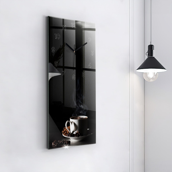 Zegar ścienny pionowy Filiżanka kawy