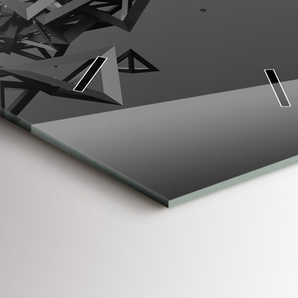 Zegar ścienny pionowy Ciemna abstrakcja