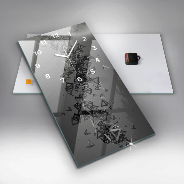 Zegar ścienny pionowy Ciemna abstrakcja