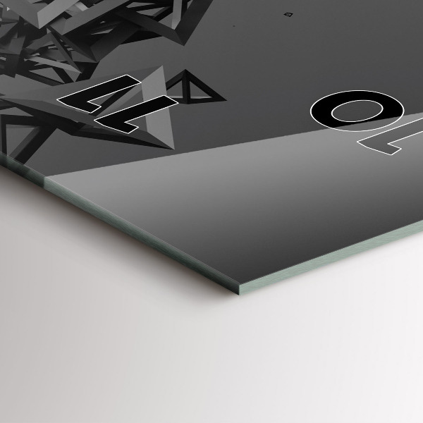 Zegar ścienny pionowy Ciemna abstrakcja