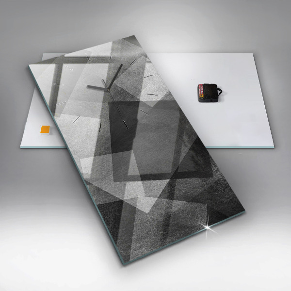 Zegar ścienny pionowy Abstrakcja geometryczna