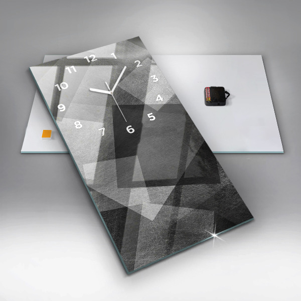 Zegar ścienny pionowy Abstrakcja geometryczna