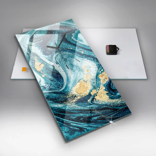 Zegar ścienny pionowy Abstrakcyjny marmur