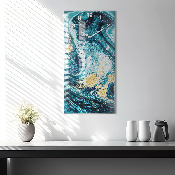 Zegar ścienny pionowy Abstrakcyjny marmur