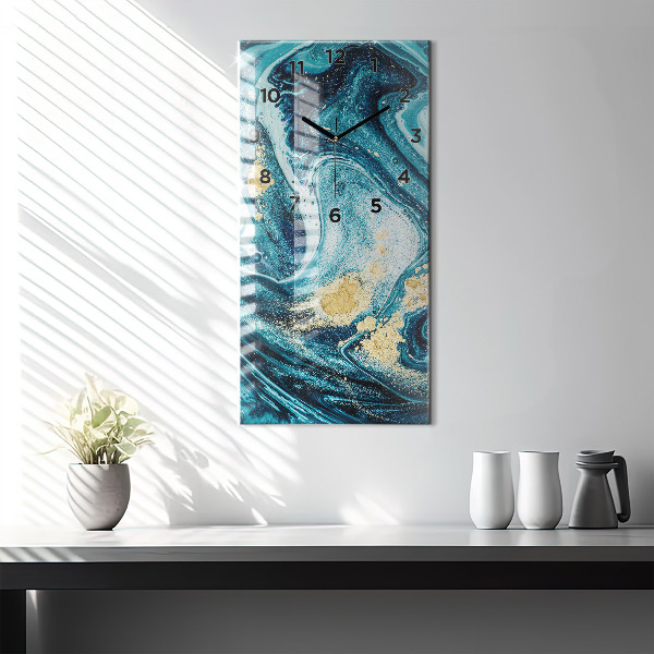 Zegar ścienny pionowy Abstrakcyjny marmur