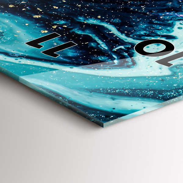 Zegar ścienny pionowy Abstrakcyjny marmur