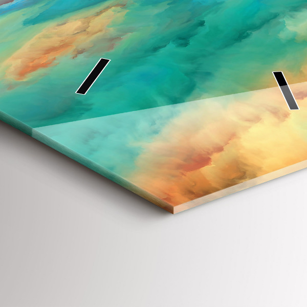 Zegar ścienny pionowy Abstrakcyjny pejzaż