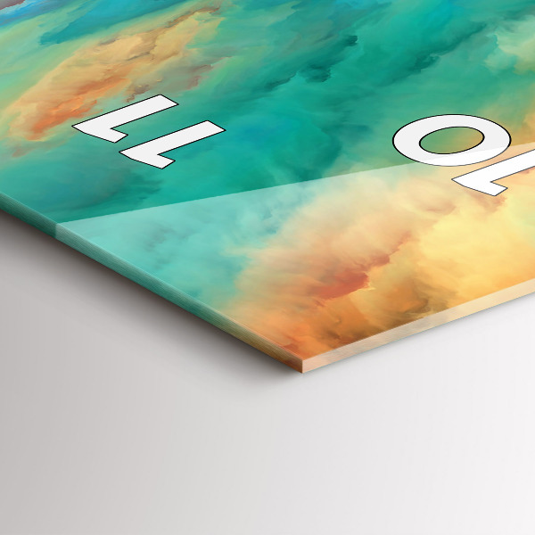 Zegar ścienny pionowy Abstrakcyjny pejzaż