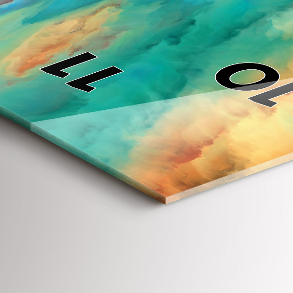 Zegar ścienny pionowy Abstrakcyjny pejzaż