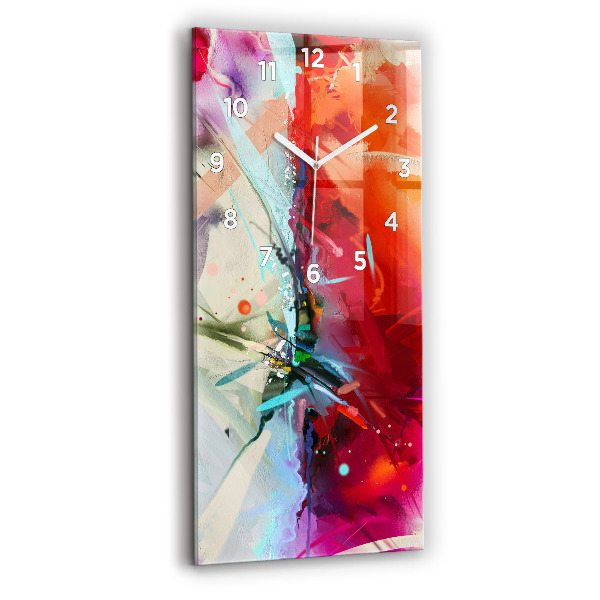 Zegar ścienny pionowy Rzędy przypraw