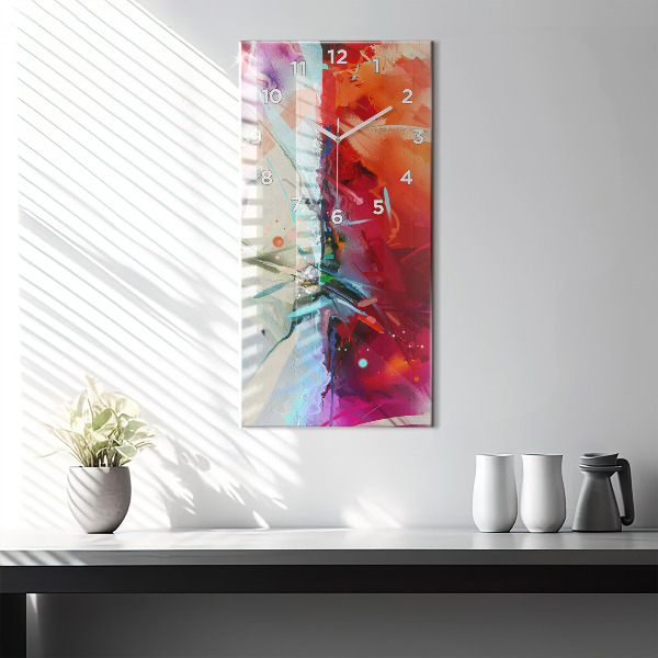 Zegar ścienny pionowy Rzędy przypraw