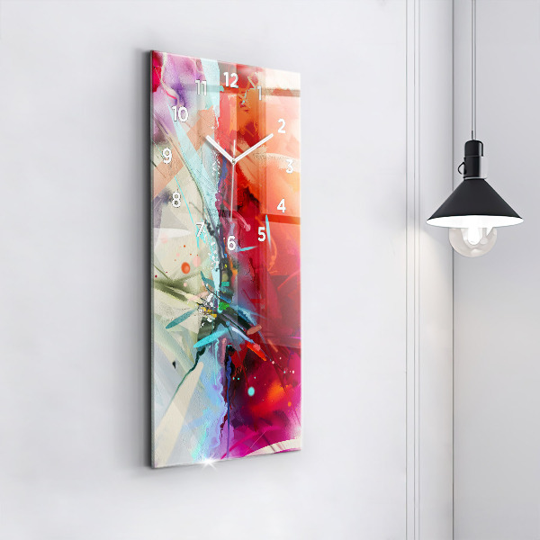 Zegar ścienny pionowy Rzędy przypraw