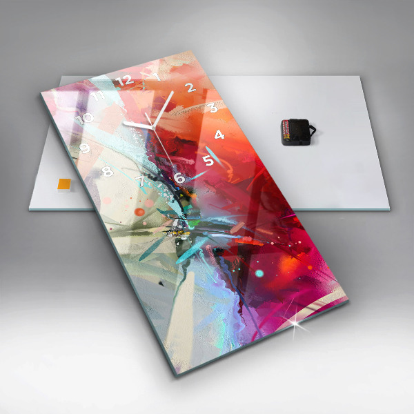 Zegar ścienny pionowy Rzędy przypraw