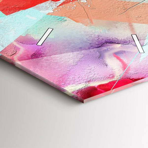 Zegar ścienny pionowy Rzędy przypraw