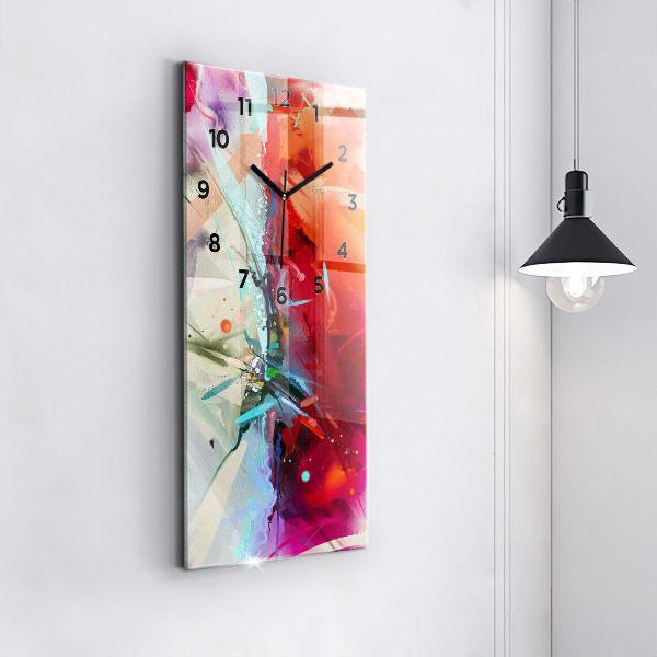 Zegar ścienny pionowy Rzędy przypraw