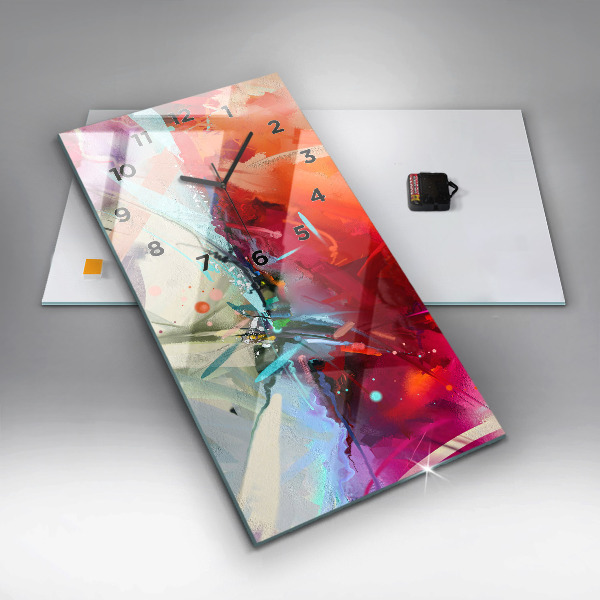 Zegar ścienny pionowy Rzędy przypraw