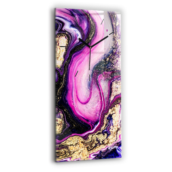 Zegar ścienny pionowy Abstrakcja marmur