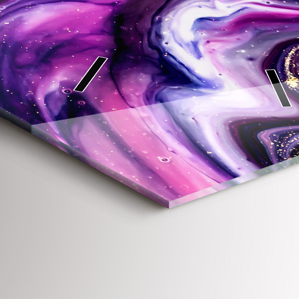 Zegar ścienny pionowy Abstrakcja marmur