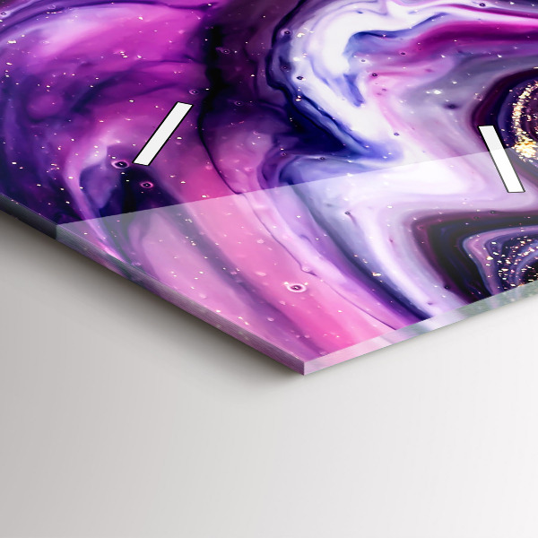 Zegar ścienny pionowy Abstrakcja marmur