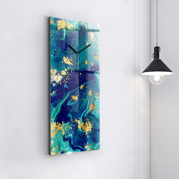 Zegar szklany pionowy Abstrakcja nowoczesna