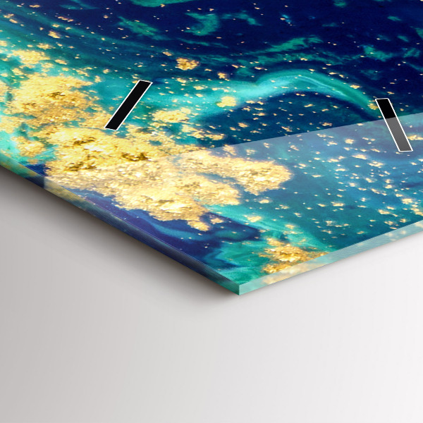 Zegar szklany pionowy Abstrakcja nowoczesna