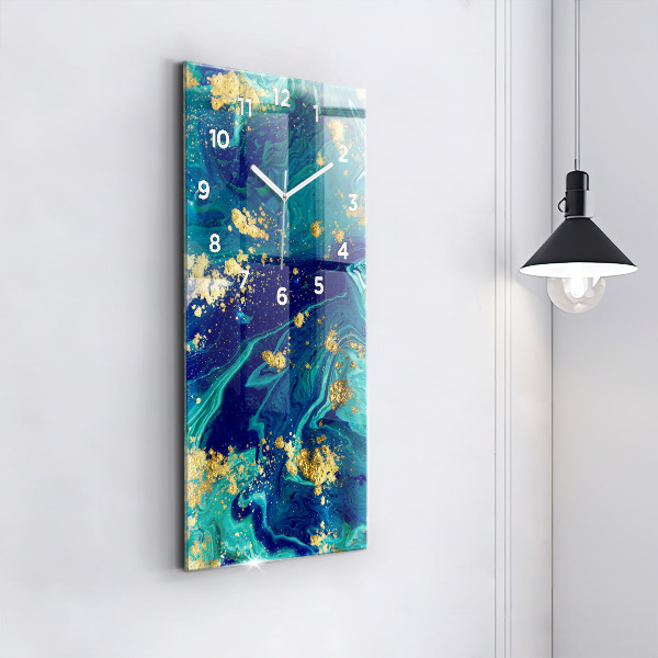 Zegar szklany pionowy Abstrakcja nowoczesna