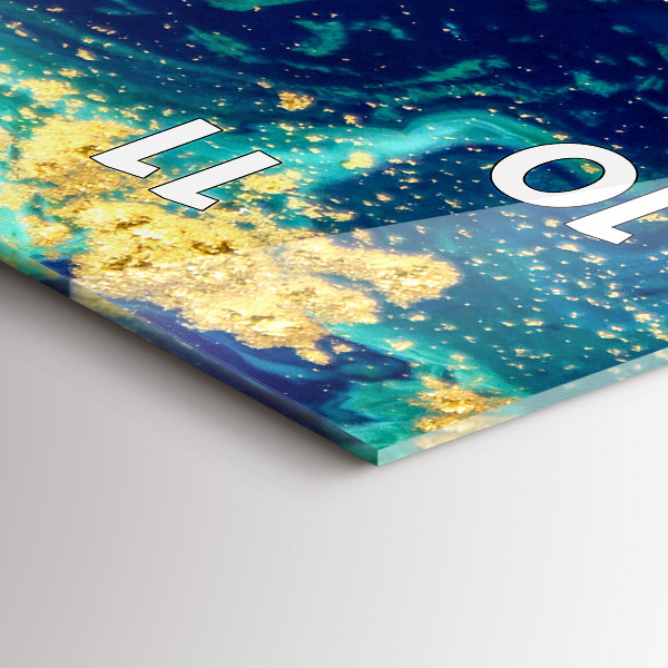 Zegar szklany pionowy Abstrakcja nowoczesna