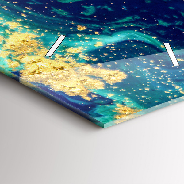 Zegar szklany pionowy Abstrakcja nowoczesna