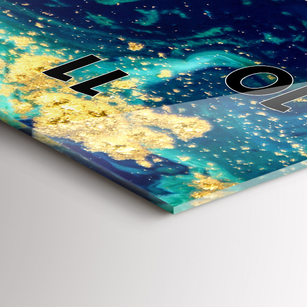 Zegar szklany pionowy Abstrakcja nowoczesna