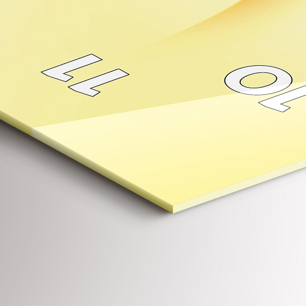 Zegar szklany pionowy Abstrakcja fale