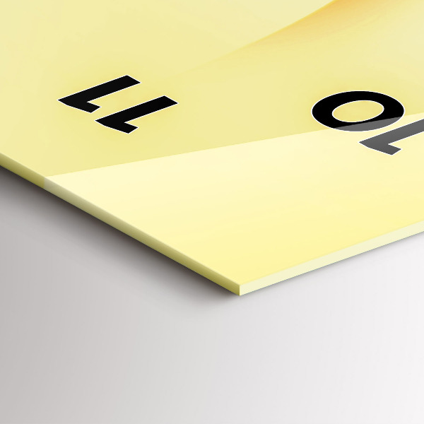 Zegar szklany pionowy Abstrakcja fale