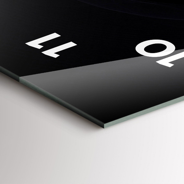 Zegar ścienny pionowy Fioletowa abstrakcja