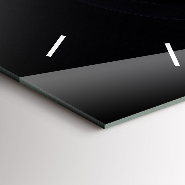 Zegar ścienny pionowy Fioletowa abstrakcja