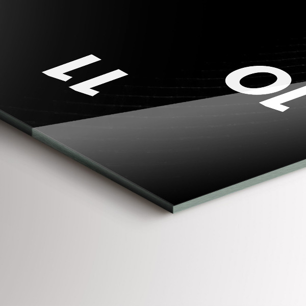 Zegar szklany pionowy Dym abstrakcyjny