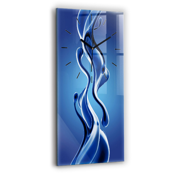 Zegar ścienny pionowy Abstrakcja cieczy