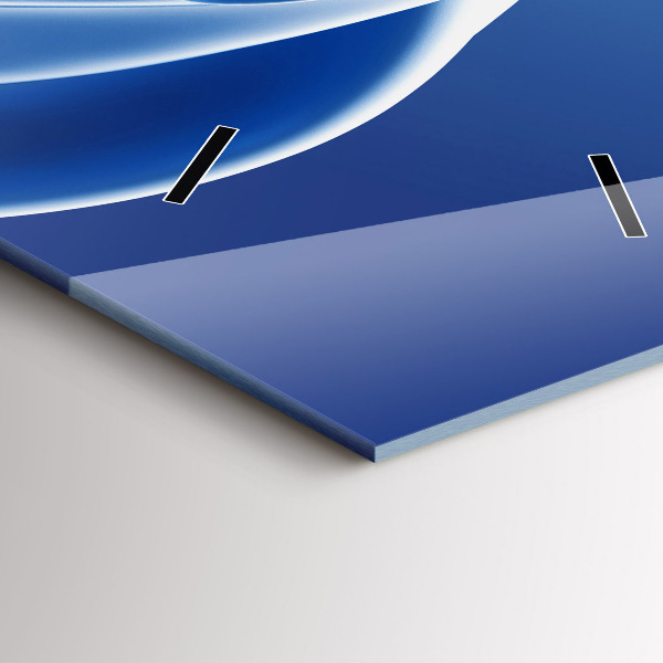 Zegar ścienny pionowy Abstrakcja cieczy