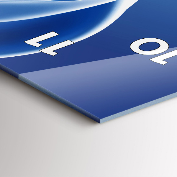 Zegar ścienny pionowy Abstrakcja cieczy