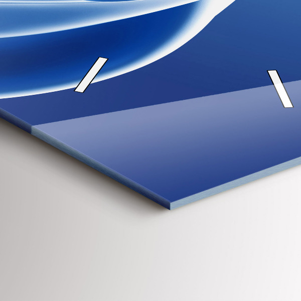 Zegar ścienny pionowy Abstrakcja cieczy