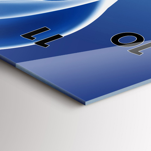 Zegar ścienny pionowy Abstrakcja cieczy