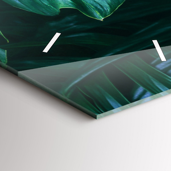 Zegar szklany pionowy Tropikalna Strona Natury