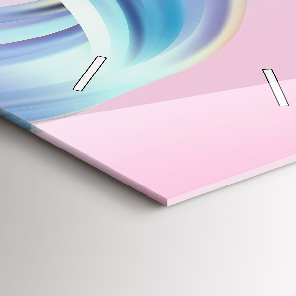 Zegar ścienny pionowy Pastelowa abstrakcja fal