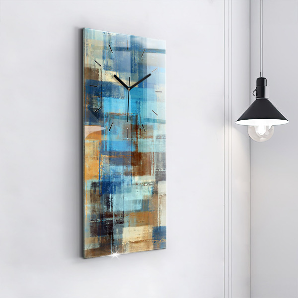 Zegar szklany pionowy Kolorowe tło – abstrakcja