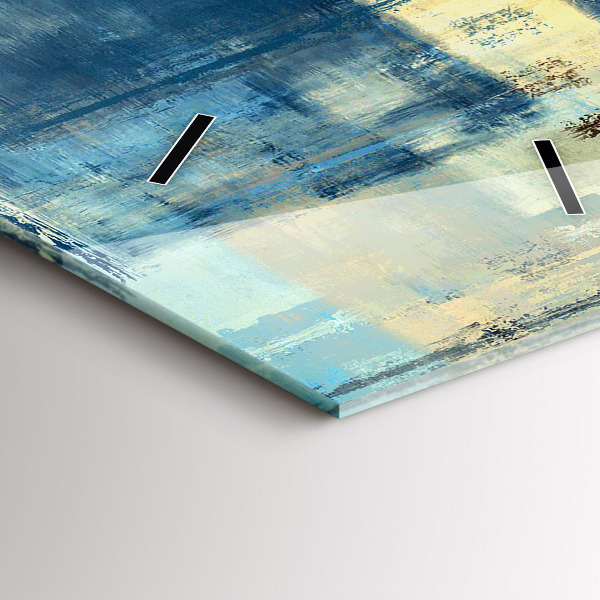 Zegar szklany pionowy Kolorowe tło – abstrakcja