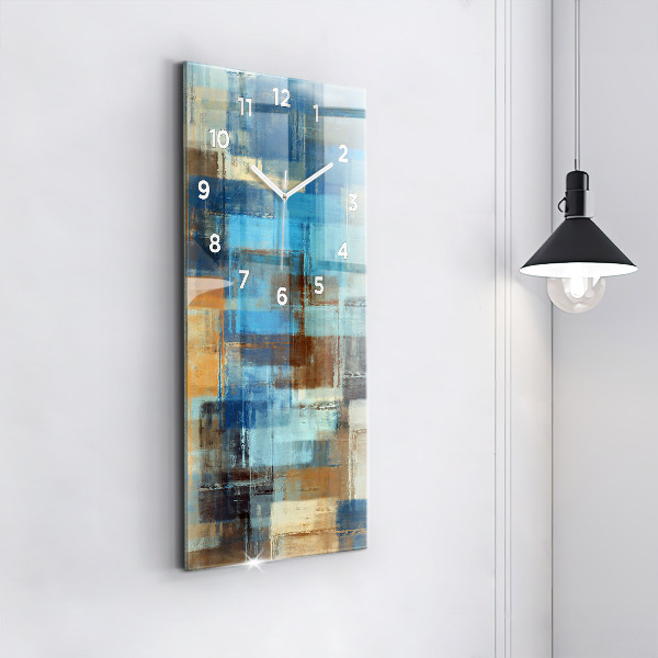 Zegar szklany pionowy Kolorowe tło – abstrakcja